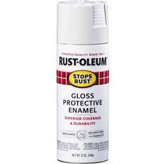 White gloss paint Rust-Oleum Stops Professional Gloss Protective Enamel Spray Wood Paint White