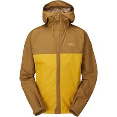 Rab Men's Downpour Eco Waterproof Jacket - Footprint/Sahara