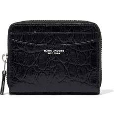 Marc Jacobs The Slim 84 Croc-Embossed Zip Around Wallet - Black