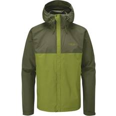 Rab Men's Downpour Eco Waterproof Jacket - Army/Aspen Green