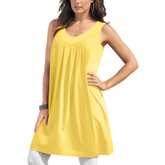 Clothing Roaman's Women's Swing Ultimate Tunic Tank Top Plus Size - Lemon Mist