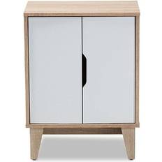 Baxton Studio Romy Mid-Century Modern Storage Cabinet 19.7x26"