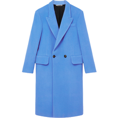 Women - Wool - Wool Coats Stella McCartney Woman Long Double-Breasted Coat - Cornflower Blue