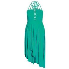 City Chic Plait Detail Maxi Dress - Ocean