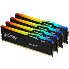 Kingston Fury Beast RGB Black DDR5 5600MHz 4x32GB ECC (KF556C40BBAK4-128)