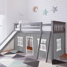Kids low bunk beds Max & Lily Twin Loft Bed Low loft Bunk beds