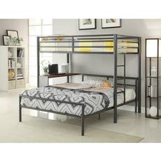 Coaster Highly Purposeful Metal Twin Loft Bed Dark Gunmetal- Saltoro Sherpi