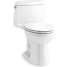 Water Toilets Kohler Santa Rosa One-Piece 1.28 GPF with Revolution 360 Swirl Flush Technology K30810-0 White