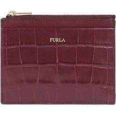 Furla Ladies Babylon S Croco-embossed Leather Zip Card Case Ribes G