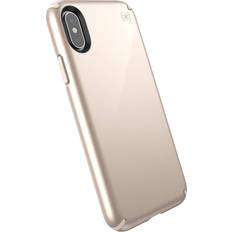 Speck Products Presidio Metallic iPhone XS/iPhone X Case, Nude Gold Metallic/Nude Gold