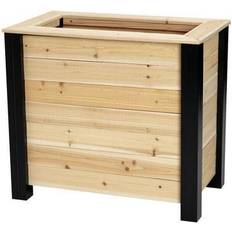 Cedar planter box Outdoor Essentials Haven 18 Rectangle Tall Cedar Planter Box