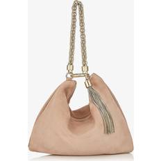 Jimmy Choo Ballet Pink Callie Suede Clutch One Size Only