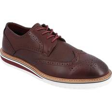 Red Derby Vance Co. Warrick Bordeaux Men's Up Wing Tip Shoes Burgundy