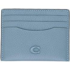 Coach Geldbörsen & Schlüsseletuis Coach Portemonnaies - Flat Card Case In Pebble Leather With Sculpted C H