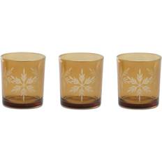 Melrose Set of 2 Snowflake 3.25 Candle Holder