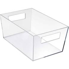 Storage Boxes Azar Displays Clear Organizer Tote Bin with Storage Box