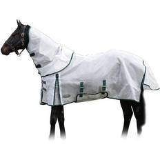 Weatherbeeta Horse Rugs Weatherbeeta Comfitec Dura-Mesh Detach-A-Neck Fly Sheet White/Hunter/Beige