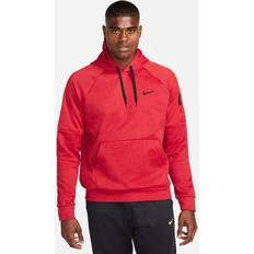 Nike Red Clothing Nike Mens Therma Fleece Pullover Hoodie Mens Team Red/Heather/University Red