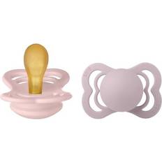 Barn- & babytilbehør Bibs Supreme Latex Pacifier 2-pack Blossom/Dusky Lilac Str. 2 latex Str. 2