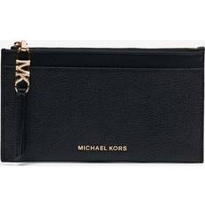 Michael Kors Card Cases Michael Kors MK Large Pebbled Leather Card Case - Black