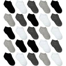 Sptramle Kid's Socks 25-pack - Black/White/Grey/Dark Grey