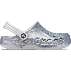 Silver - Women Outdoor Slippers Crocs Baya Glitter - Silver
