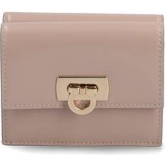 Ferragamo Compact Wallet With Gancini Clasp