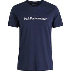 Peak Performance Herre T-skjorter & Singleter Peak Performance Ground Teeblue Shadow Mand Kortærmede T-shirts hos Magasin Blue Shadow