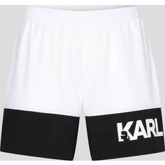 Karl Lagerfeld Badeshorts 230M2206 Weiß Regular Fit