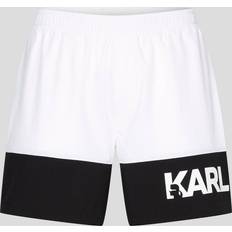 XXS Badehosen Karl Lagerfeld Badeshorts 230M2206 Weiß Regular Fit