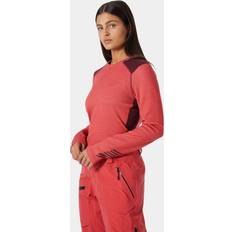 Red - Women Base Layer Tops Helly Hansen Women's Lifa Merino Midweight Crew Layer Red