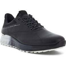 Ecco 43 - Herren Golfschuhe ecco Men's S-Three Spikeless Golf Shoes Black/Concrete/Black
