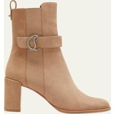Christian Louboutin 40 Stiefel & Boots Christian Louboutin CL Chelsea taupe nubuck ankle boots