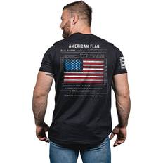 American flag t shirt Nine Line Apparel American Flag Schematic Short-Sleeve T-Shirt for Men Black