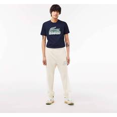 Lacoste White Pants Lacoste Off-White Relaxed-Fit Sweatpants