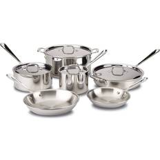 All-Clad D3 Stainless Steel Cookware Set with lid 10 Parts