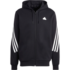 Adidas Future Icons 3-Stripes Full-Zip Hoodie - Black/White