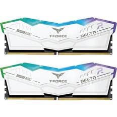 ECC RAM minne TeamGroup T-Force Delta RGB White DDR5 6000MHz 2x16GB ECC (FF4D532G6000HC38ADC01)