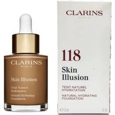 Clarins Foundations Clarins Skin Illusion Hydrating Foundation SPF 15 118 Sienna