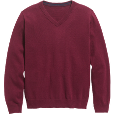 XL Knitted Sweaters Children's Clothing Old Navy Boy's Solid V-Neck Sweater - Crimson Cranberry
