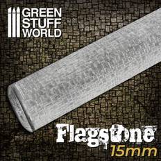 Teigroller Stuff World Strukturwalze Flagstone 15mm Strukturrolle Rolling Pin Teigroller