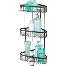 mDesign Metal 3-Tier Corner Shower