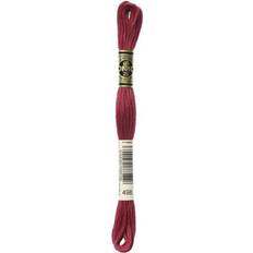 DMC 6-strand embroidery cotton 8.7yd-dark christmas red 12 pack