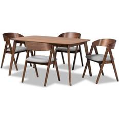 Baxton Studio Danton Dining Set 35.4x59.1" 5