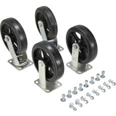 Casters Vestil 8" x 2" Mold-On-Rubber Caster Kit D-CK4-MR8-2 for Hopper 2400 Lb. Cap