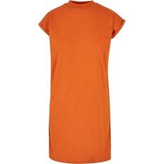 Urban Classics Damen Turtle Extended Shoulder Dress Kleid, Vintageorange