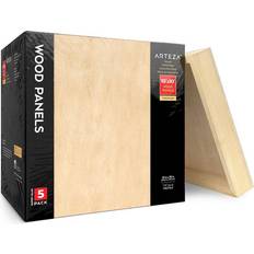 Sheet Materials Arteza Wood Panels 10"x10" Pack of 5