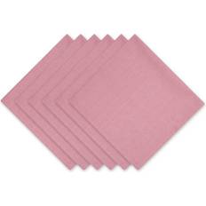 DII Solid Cotton Set/6 Rose Cloth Napkin Pink (50.8x50.8)