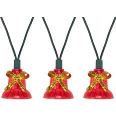 Music Boxes Northlight 40-count red bells with musical christmas lights, 13ft green wire