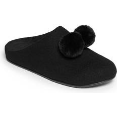 Fitflop Slippers Fitflop Chrissie Pom-Pom Slippers All Black B